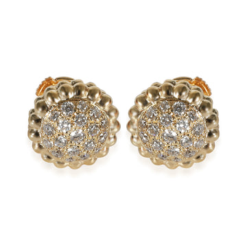 VAN CLEEF & ARPELS Perlee Earrings in 18k Yellow Gold 0.69 CTW