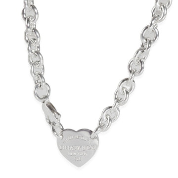 TIFFANY & CO. Return To Tiffany Heart Tag Necklace in Sterling Silver