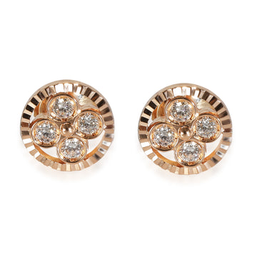 LOUIS VUITTON Sun Blossom Diamond Earring in 18k Rose Gold 0.40 CTW