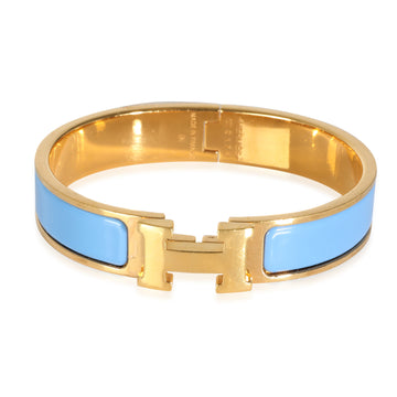 HERMES Clic H Light Blue Bracelet
