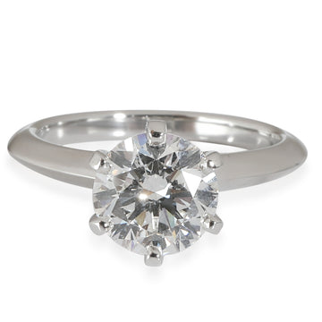 TIFFANY & CO. Diamond Engagement Ring in Platinum H VS1 1.79 CTW