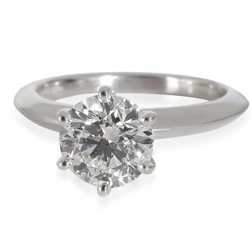 TIFFANY & CO. Diamond Engagement Ring in Platinum I VS1 1.38 CTW