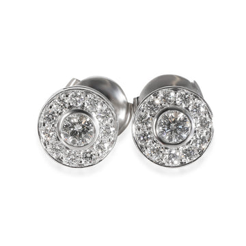 TIFFANY & CO. Diamond Circlet Earrings in Platinum 0.75 CTW