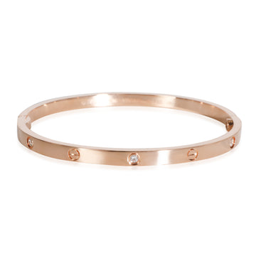 CARTIER Love Bracelet, 6 Diamonds, Small Model [Rose Gold]