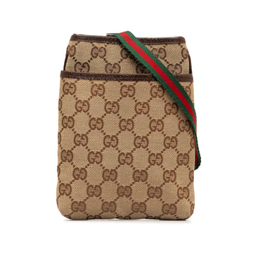 GUCCI Mini GG Canvas Web Crossbody Bag