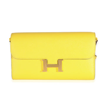 HERMES Epsom Jaune De Naples Constance To Go GHW