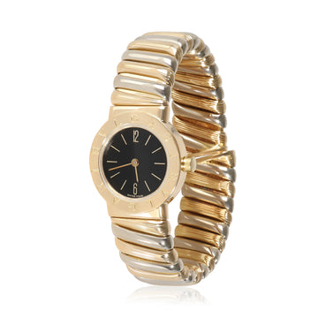 BVLGARI Tubogas BB 23 2T Women's Watch in 18kt White Gold/Yellow Gold