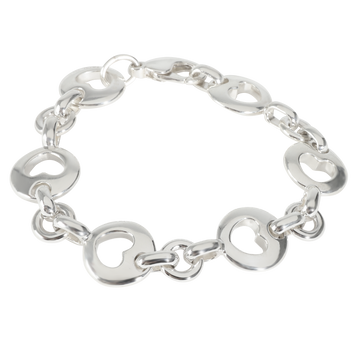 TIFFANY & CO. Vintage Cutout Heart Bracelet in Sterling Silver