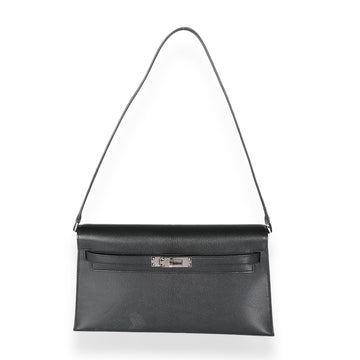 HERMES Black Chevre Chamkila Kelly Elan PHW