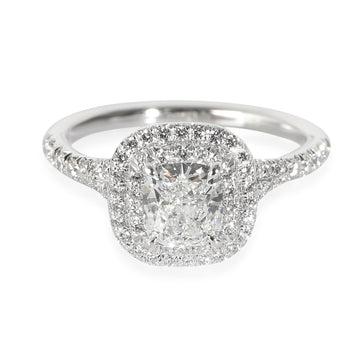 TIFFANY & CO. Soleste Diamond Engagement Ring in Platinum F VVS2 1.03 CTW