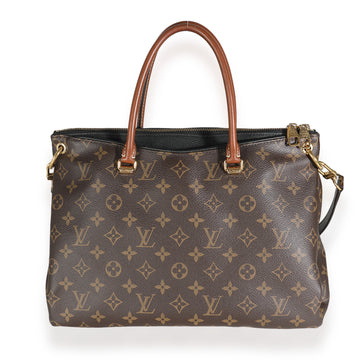 LOUIS VUITTON Black Monogram Canvas Pallas MM