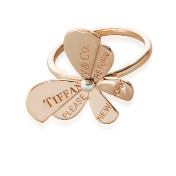 TIFFANY & CO. Return To Tiffany Love Bug Ring in 18KT Pink Gold/Sterling Silver