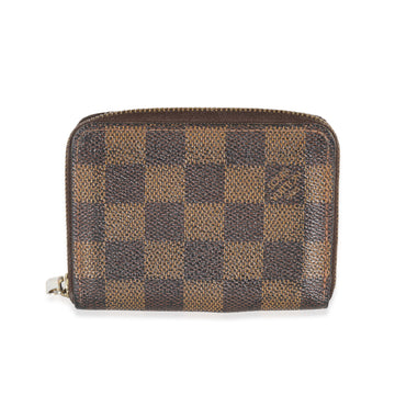 LOUIS VUITTON Damier Ebene Canvas Zippy Coin Purse