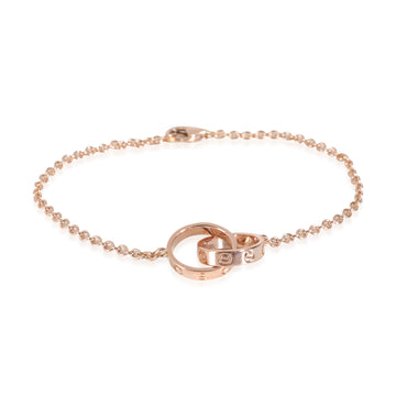 CARTIER Love Interlocking Circle Bracelet, 6 Inches in 18k Rose Gold