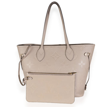 LOUIS VUITTON Turtledove Monogram Empreinte Neverfull MM