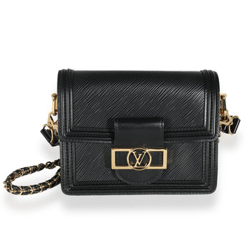 LOUIS VUITTON Black Epi Mini Dauphine