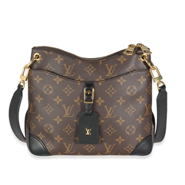 LOUIS VUITTON Black Monogram Canvas Odeon PM