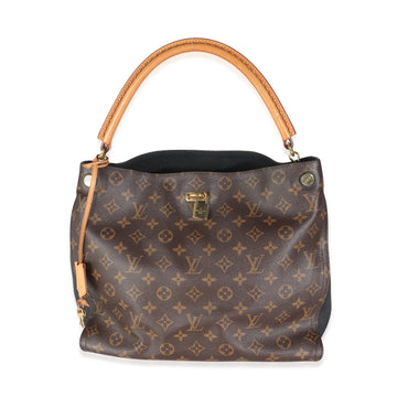 LOUIS VUITTON Black Monogram Canvas Gaia