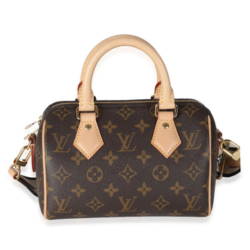 LOUIS VUITTON Black Monogram Canvas Speedy Bandouliere 20