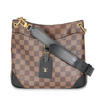 LOUIS VUITTON Black Damier Ebene Canvas Odeon PM