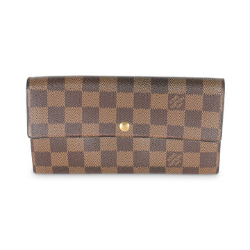 LOUIS VUITTON Damier Ebene Canvas Sarah Wallet