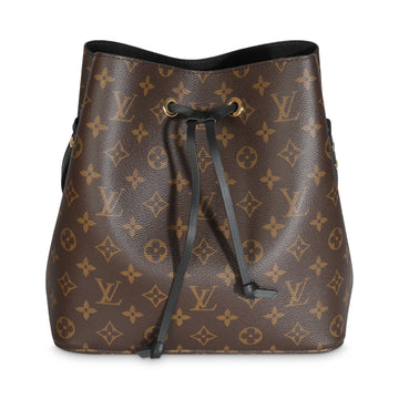 LOUIS VUITTON Black Monogram Canvas Neonoe MM