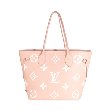 LOUIS VUITTON Trianon Pink Cream Empreinte Monogram Giant Neverfull MM