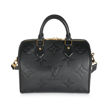 LOUIS VUITTON Black Empreinte Speedy Bandouliere 25