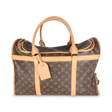 LOUIS VUITTON Monogram Canvas Sac Chien 50 Pet Carrier