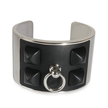 HERMES Collier Medor Gaine Bracelet in Palladium Plated