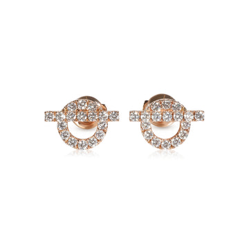 HERMES Finesse Earrings in 18k Rose Gold 0.92 CTW