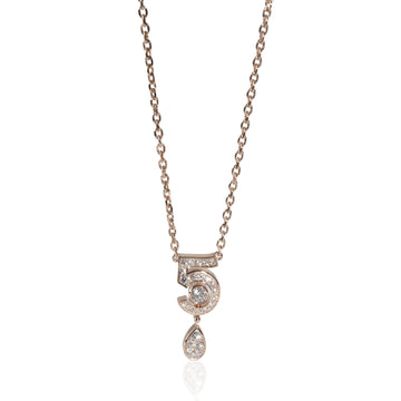 CHANEL No. 5 Eternal Necklace in 18k Rose Gold 0.36 CTW