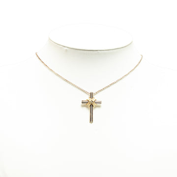Tiffany Sterling Silver Cross Pendant Necklace