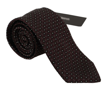 Dolce & Gabbana Men's Black Square Geometric pattern Necktie Accessory