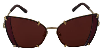 Dolce & Gabbana Women's DG2214 Violet Cat Eye Mirrored Eyewear Sunglasses