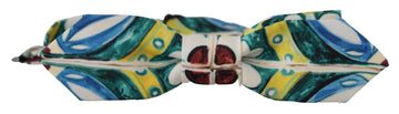 Dolce & Gabbana Men's Multicolor Majolica Print Adjustable Papillon Bow Tie