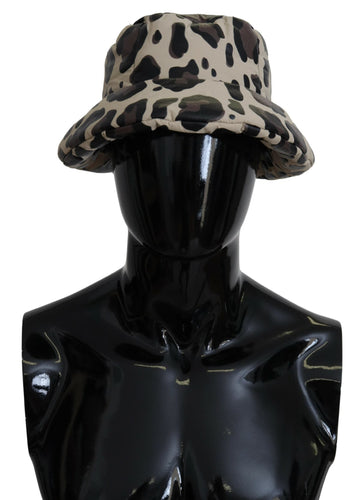 Dolce & Gabbana Men's Multicolor Leopard Print Capello Bucket Cap Hat