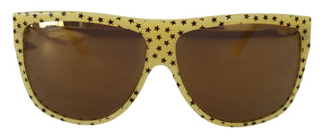 Dolce & Gabbana Women's Yellow Stars Acetate Square Shades DG4125 Sunglasses