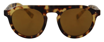 Dolce & Gabbana Women's Brown Tortoise Oval Full Rim Shades DG4306F Sunglasses