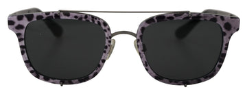 Dolce & Gabbana Women's Purple Leopard Metal Frame Shades DG2175 Sunglasses