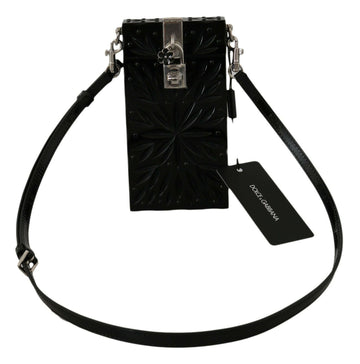 Dolce & Gabbana Women's Black Crystal Plexiglass Cross Cigarette Case Holder