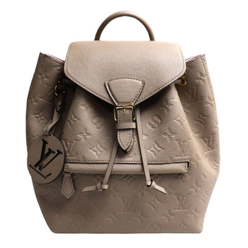 LOUIS VUITTON Unisex Stylish Tourterelle Backpack with Magnetic Closure in Beige