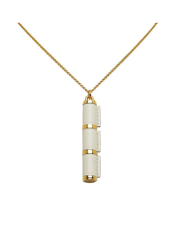 Hermes Women's Designer Gold Pendant Necklace with Hinge Fastening in Gold