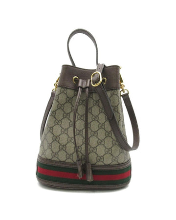 GUCCI Women's Supreme Ophidia Bucket Bag in Brown in Brown
