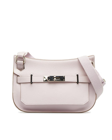 Hermes Women's Leather Flap Mini Bag in Pink