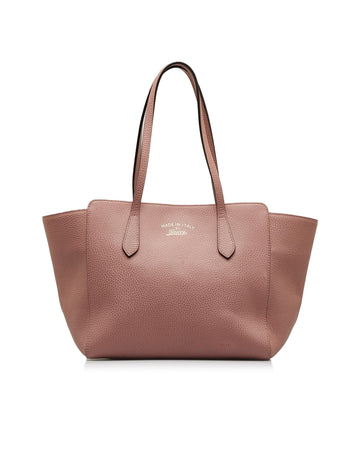 GUCCI Women's Leather Swing Tote Bag in Pink