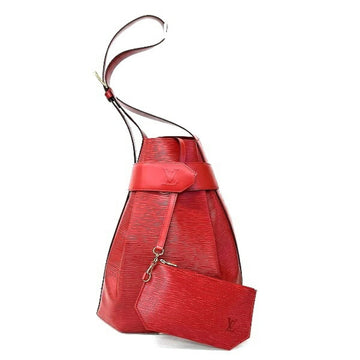 LOUIS VUITTON Women's Elegant Leather Shoulder Bag in Red