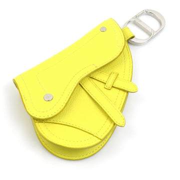 CHRISTIAN DIOR Women's Yellow Leather Clutch Bag in Yellow