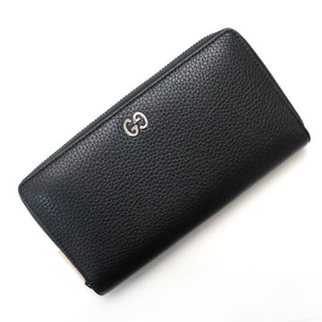 GUCCI Unisex Black Leather Bifold Wallet in Black