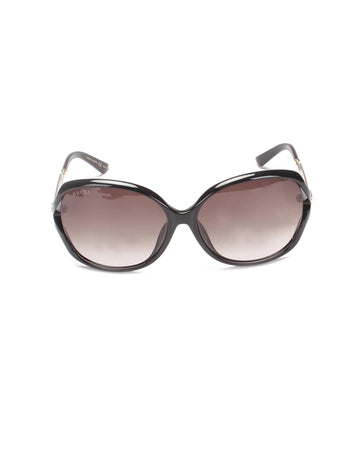 GUCCI Women's Black Oversized Tinted Sunglasses in Black